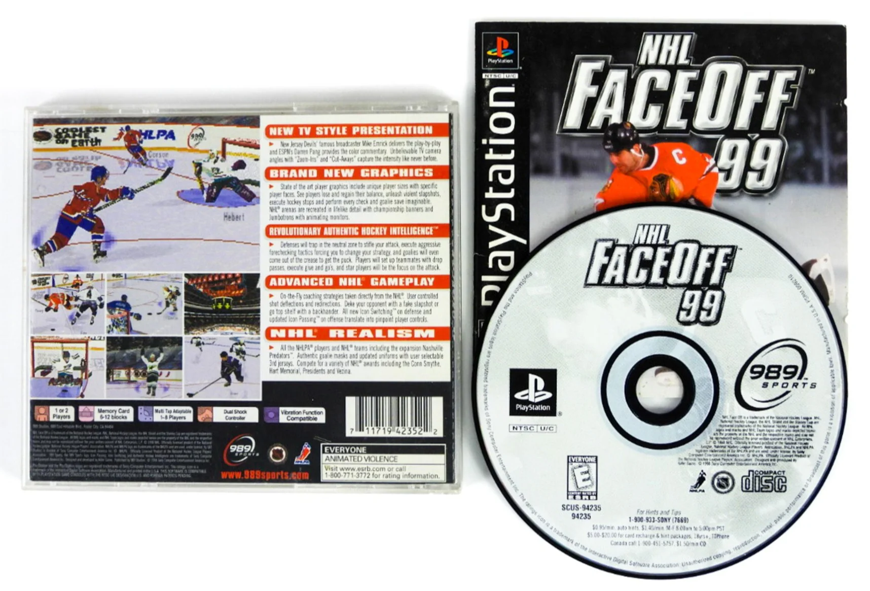 NHL FaceOff 99 (PlayStation / PS1) - Image 4