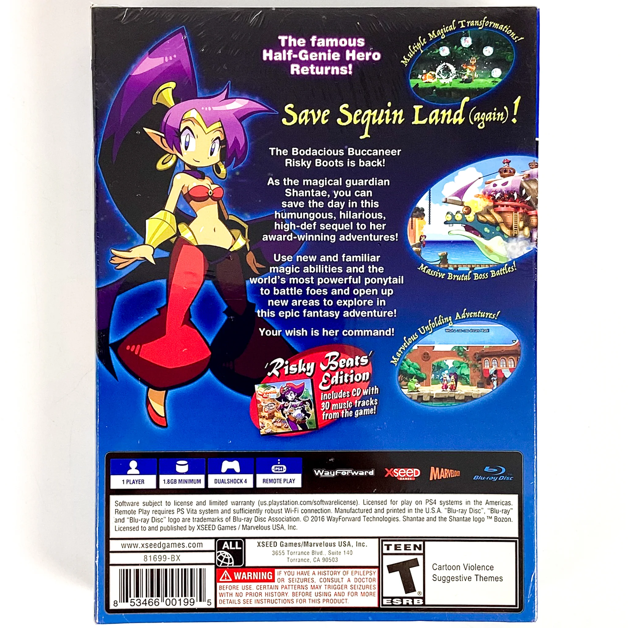 Shantae Half-Genie Hero [Risky Beats Edition] (PlayStation 4 / PS4) - Image 3
