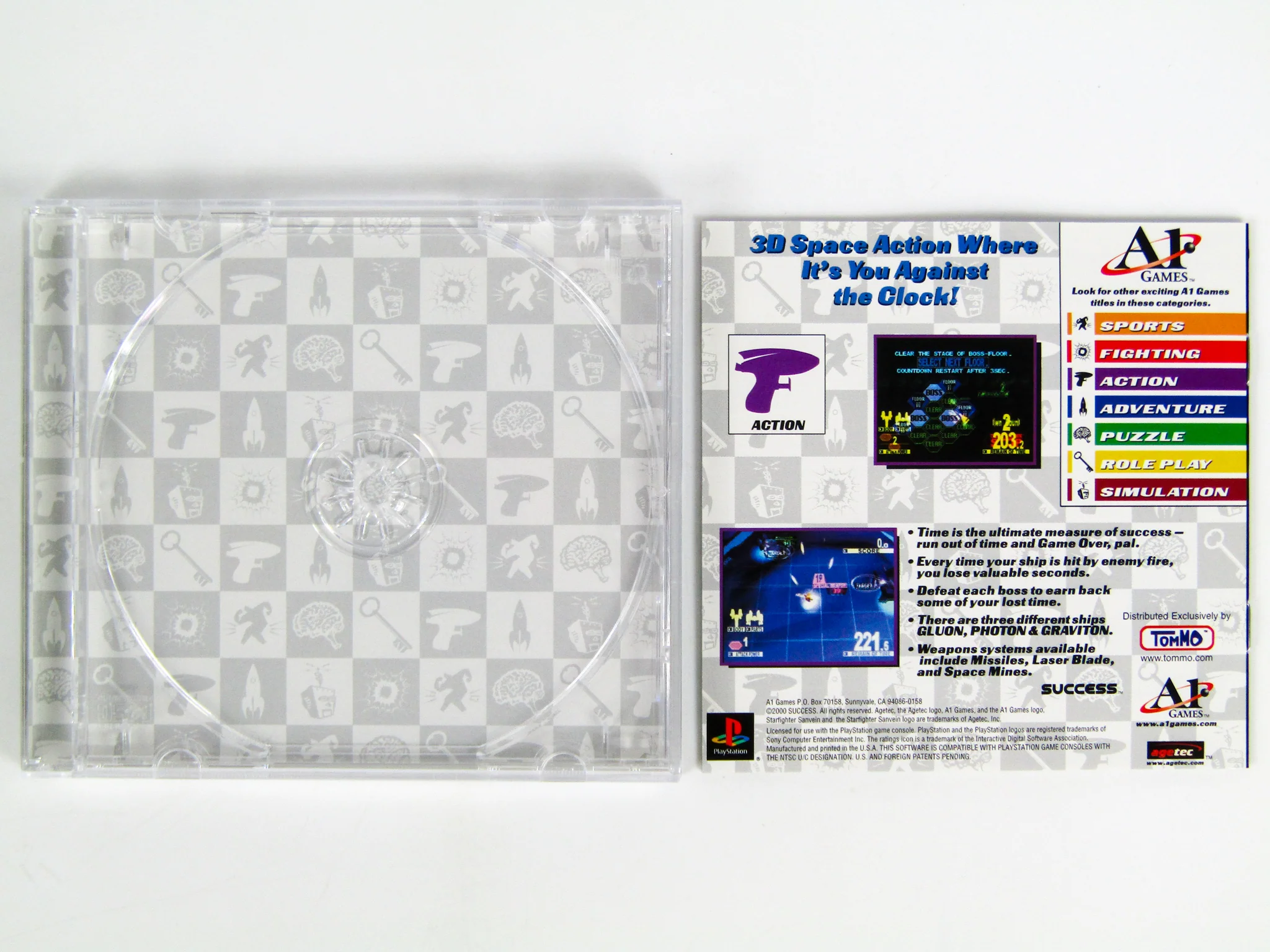 Shooter Starfighter Sanvein (PlayStation / PS1) - Image 3